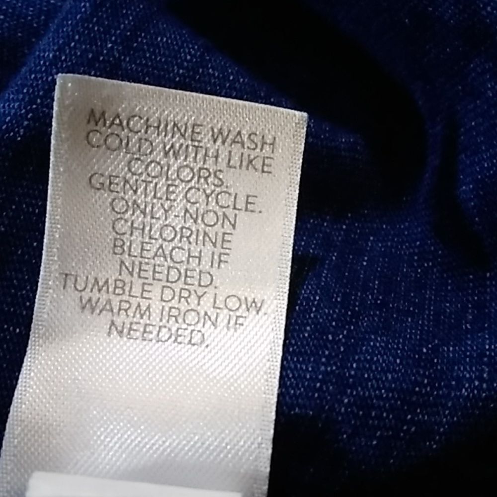 Pure Jill Indigo 100% Cotton Den Women's Dress Size S - Picture 13 of 14